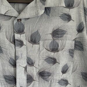 Travis Mathew Leaf Print Button Down Shirt